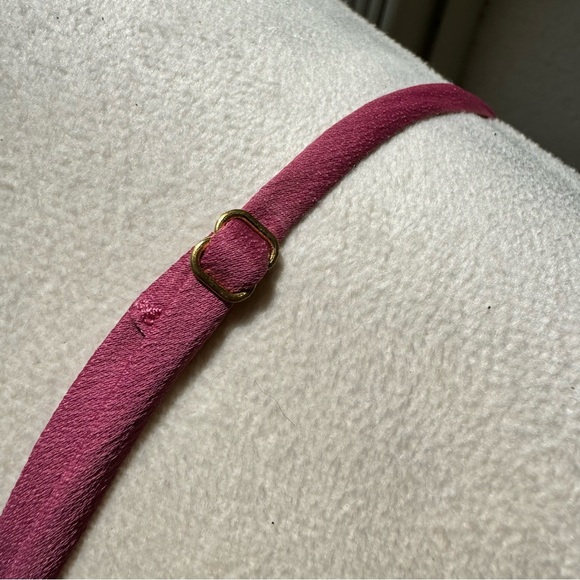 NICOLE MILLER. Pink Spaghetti Strap Ruffle High/Low Gown. S-6. Built in … - Picture 10 of 11